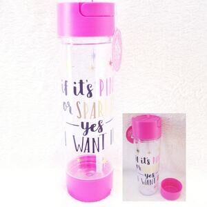 Water Bottle Pink 22oz & Snack Bottle - Travel Mug Pink